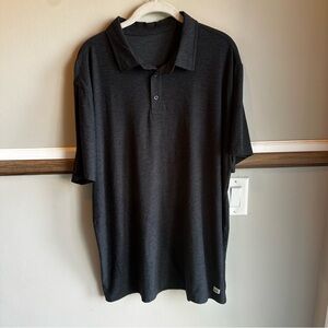 Vuori Strato Tech Polo Shirt Charcoal Gray Knit Performance Golf V188